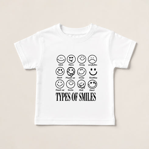 Boys Emoji Grid Graphic T-Shirt White