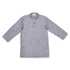 Boys Festive Eastern Wear Shalwar Kameez Suit Sherwani Collar Grey