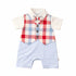 Boys Eid Wear Formal Romper White Blue