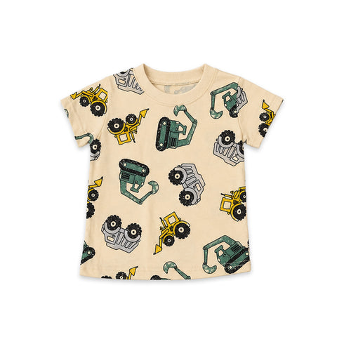 Boys Outfit Linen-Blend Utility Co-ord Shirt T-Shirt & Shorts Set