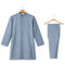 Boys Festive Kurta with Shalwar Dusty Blue