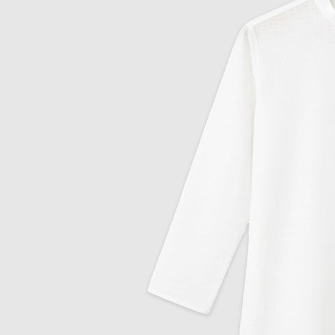 Boys Festive Eastern Wear Kurta with Shalwar White