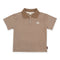 Boys Micro Stripe Polo Shirt Cocoa Brown