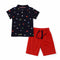 Boys Polo Shirt & Shorts Printed Suit