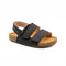 Boys Sandal Black Double-Strap Backstrap