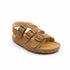 Boys Sandal Brown Triple-Strap Cork Footbed