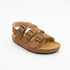 Boys Sandal Brown Triple-Strap Cork Footbed