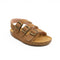 Boys Sandal Brown Triple-Strap Cork Footbed