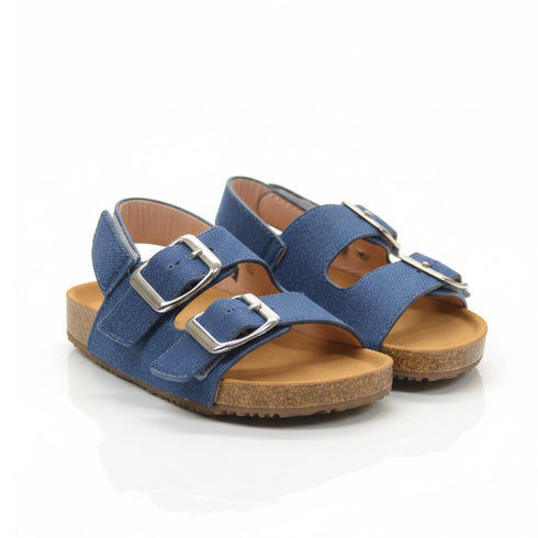 Boys Sandal Dark Blue Cork-Style Footbed