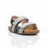 Boys Sandal Grey Camouflage Double-Strap Cork Footbed