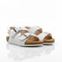 Boys Sandal White Double-Buckle