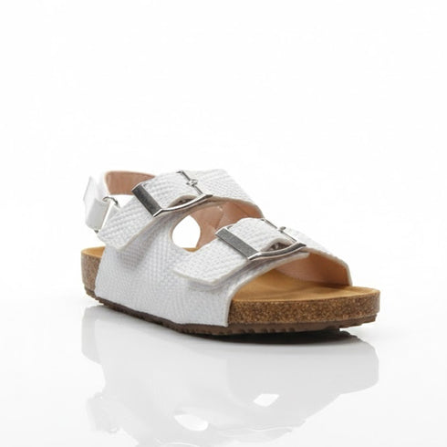 Boys Sandal White Double-Buckle