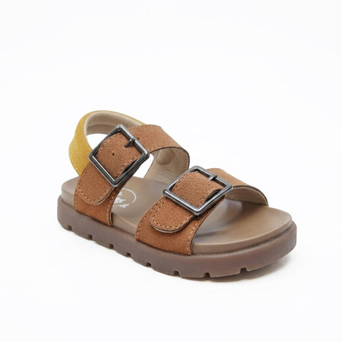 Boys Sandals Brown Double Buckle