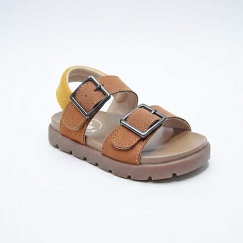 Boys Sandals Brown Double Buckle