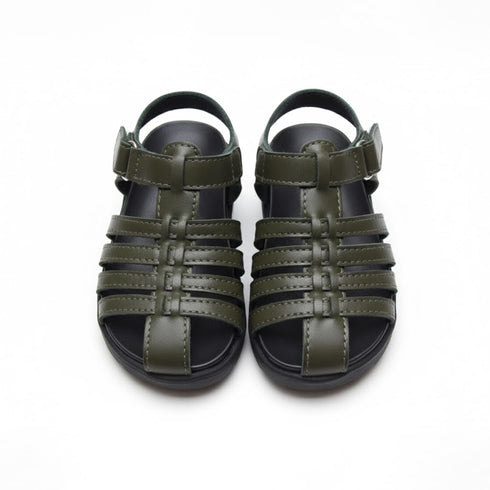 Boys Sandals Olive Multi-Strap Fisherman