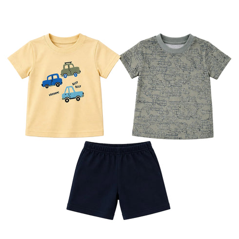 Boys Outfit Beep Beep T-Shirts & Shorts