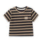 Boys Striped T-Shirt Beige Black
