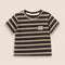 Boys Striped T-Shirt Beige Black