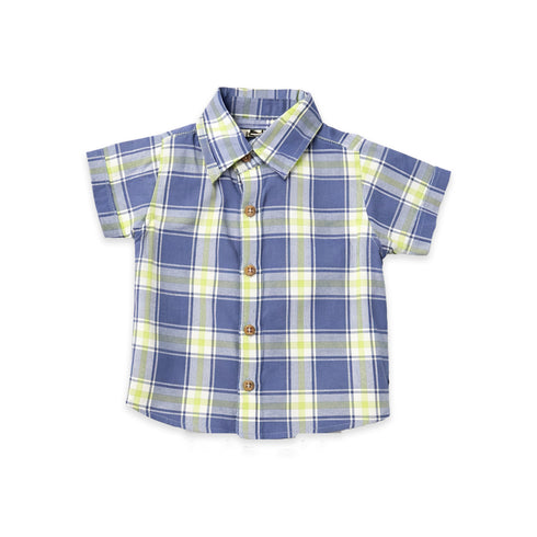 Boys Beach Suit Set Beige Blue