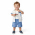 Boys Summer Vibe Suit Set White Blue