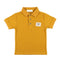 Boys Textured Patch Polo Shirt Mustard