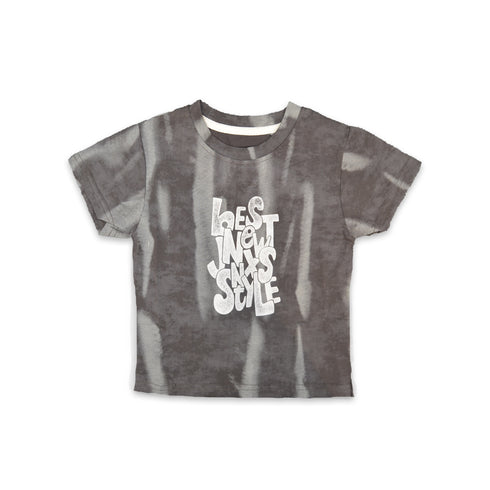 Boys Tie-Dye Graphic T-Shirt Grey