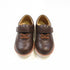 Brown Boys Formal Shoes with Velcro Strap