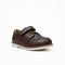 Brown Textured Vamp Dress Shoes with Strap