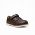 Brown Textured Vamp Dress Shoes with Strap