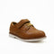 Brown Perforated Apron Toe Derby Boys Shoes