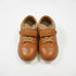 Brown Perforated Apron Toe Derby Boys Shoes