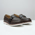 Brown Textured Buckle Loafers Boys Shoes
