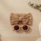 Brown Turban Headband & Sunglasses Set for Babies