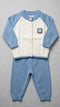 Woolen Blue and White Happy Baby Boys Dresses Sweater Set 0-24M