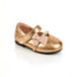 Champagne Gold Embellished Metallic Mary Jane Pump Shoes