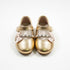 Champagne Gold Embellished Metallic Mary Jane Pump Shoes