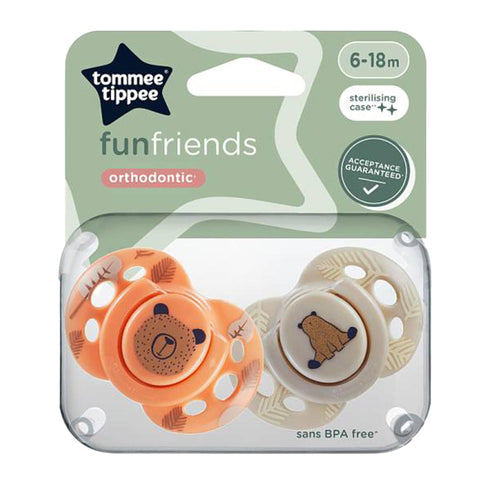 Tommee Tippee Closer to Nature Orthodontic Soothers 6–18M (2 Pack) TT433358