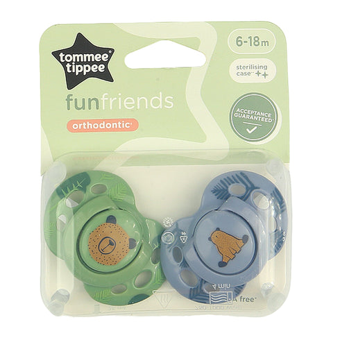 Tommee Tippee Closer to Nature Orthodontic Soothers 6–18M (2 Pack) TT433358