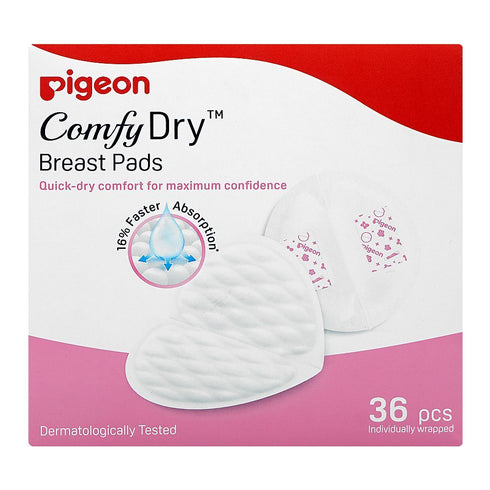 Pigeon Comfy Dry Breast Pads 36-Pack for Nursing Mothers