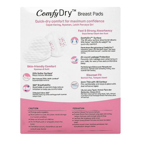 Pigeon Comfy Dry Breast Pads 36-Pack for Nursing Mothers