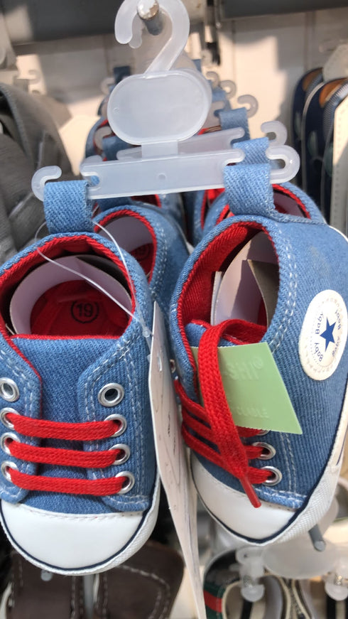 Blue and Red Baby Boys Footwear Prewalker Shoes 0–18 Months