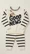 Woolen Cream Striped Baby Boys Dresses Sweater and Trouser Set 0-24M