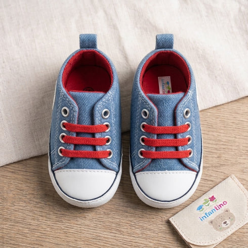 Blue and Red Baby Boys Footwear Prewalker Shoes 0–18 Months
