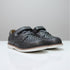 Dark Grey Textured Vamp Dress Shoes with Strap