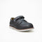Dark Grey Textured Vamp Dress Shoes with Strap