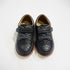 Dark Grey Textured Vamp Dress Shoes with Strap