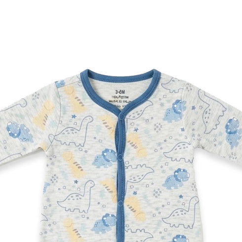 Muslin Cotton Dino Baby Boy Romper Winter 0-9M