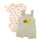 Dungaree Suit with Bodysuit Green Baby Turtle
