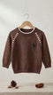 Baby Boys Brown Polo Woolen Sweater