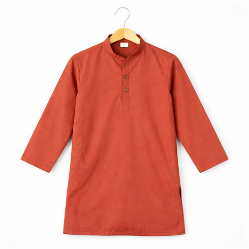 Eastern Wear Boys Shalwar Kameez with Waistcoat Brown